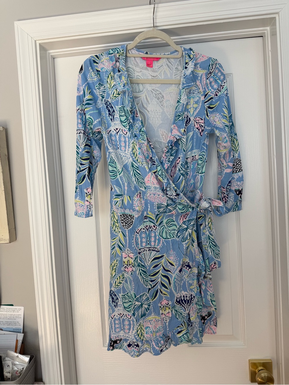 Lilly Pulitzer Blue Multi Print Romper